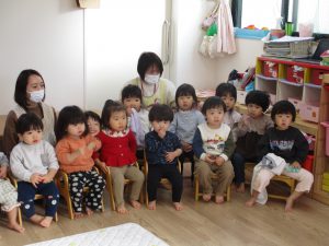 １月生まれの誕生会🍰